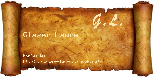 Glazer Laura névjegykártya