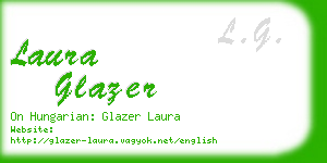 laura glazer business card